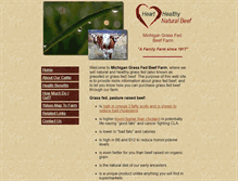 Tablet Screenshot of hearthealthynaturalbeef.com